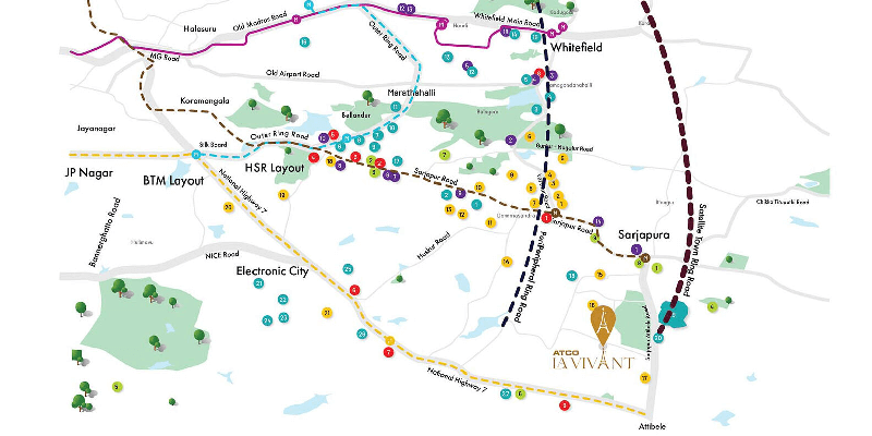 Atco La-Vivant Location Map